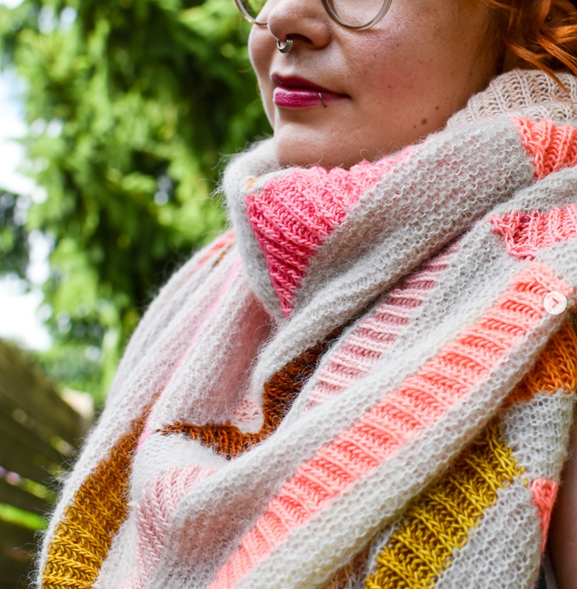 kit châle Good things - mohair beige