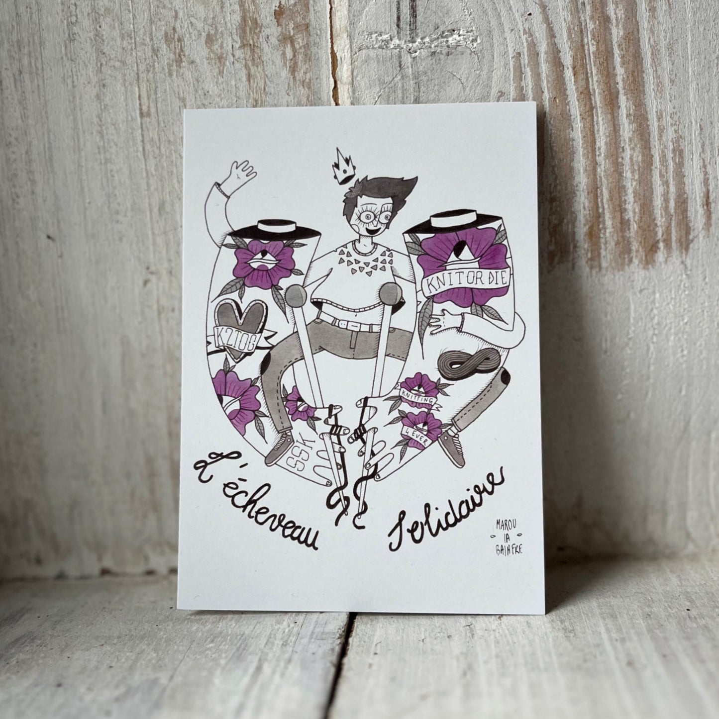 POSTCARD - Marou la balafre