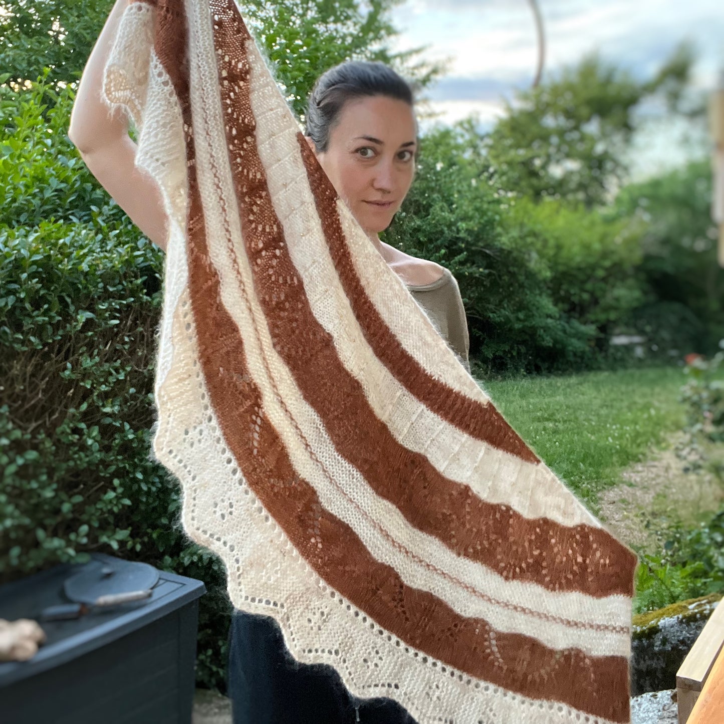 kit châle Poule Rousse Bretzel