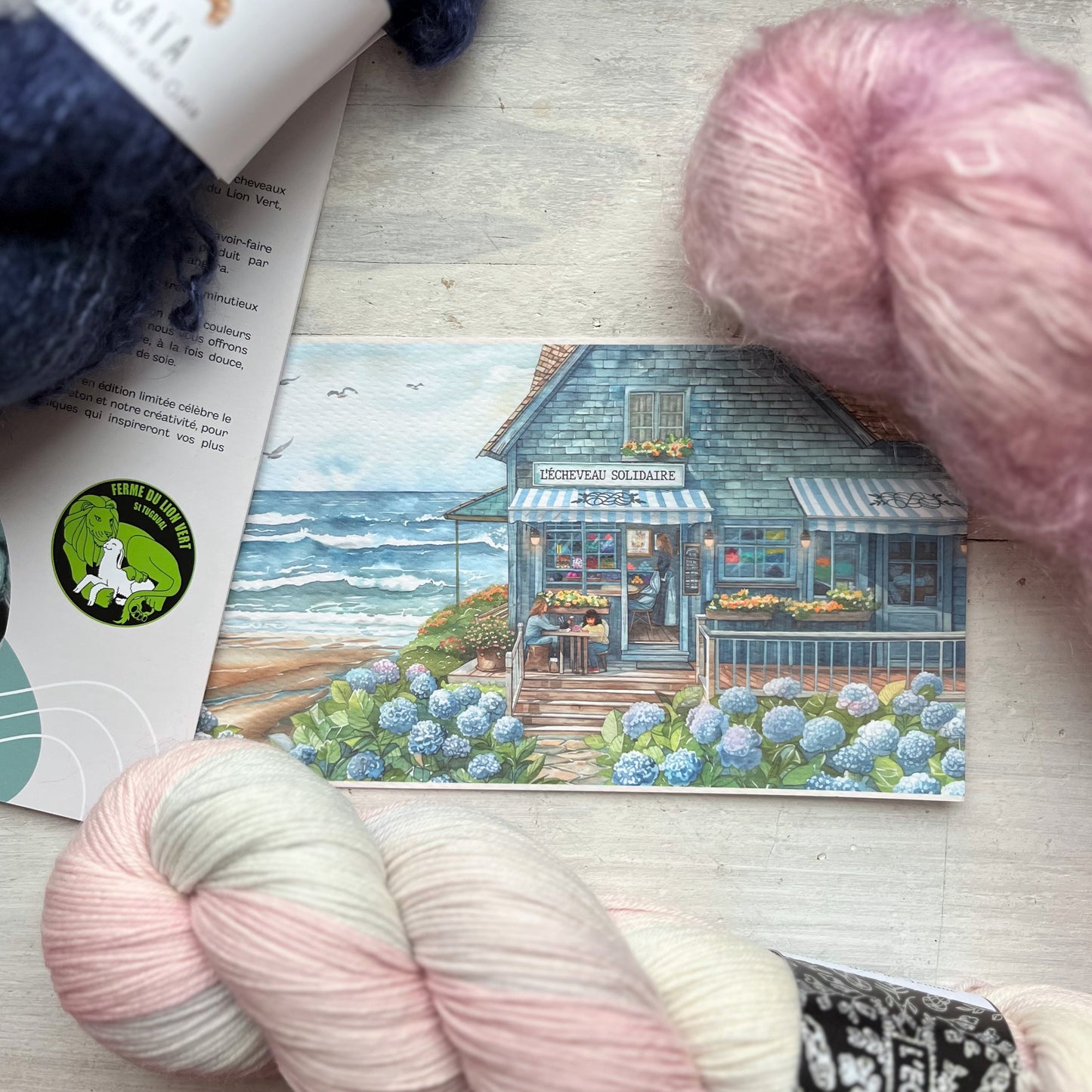 Telline Bay of Somme shawl kit - PRE-ORDER