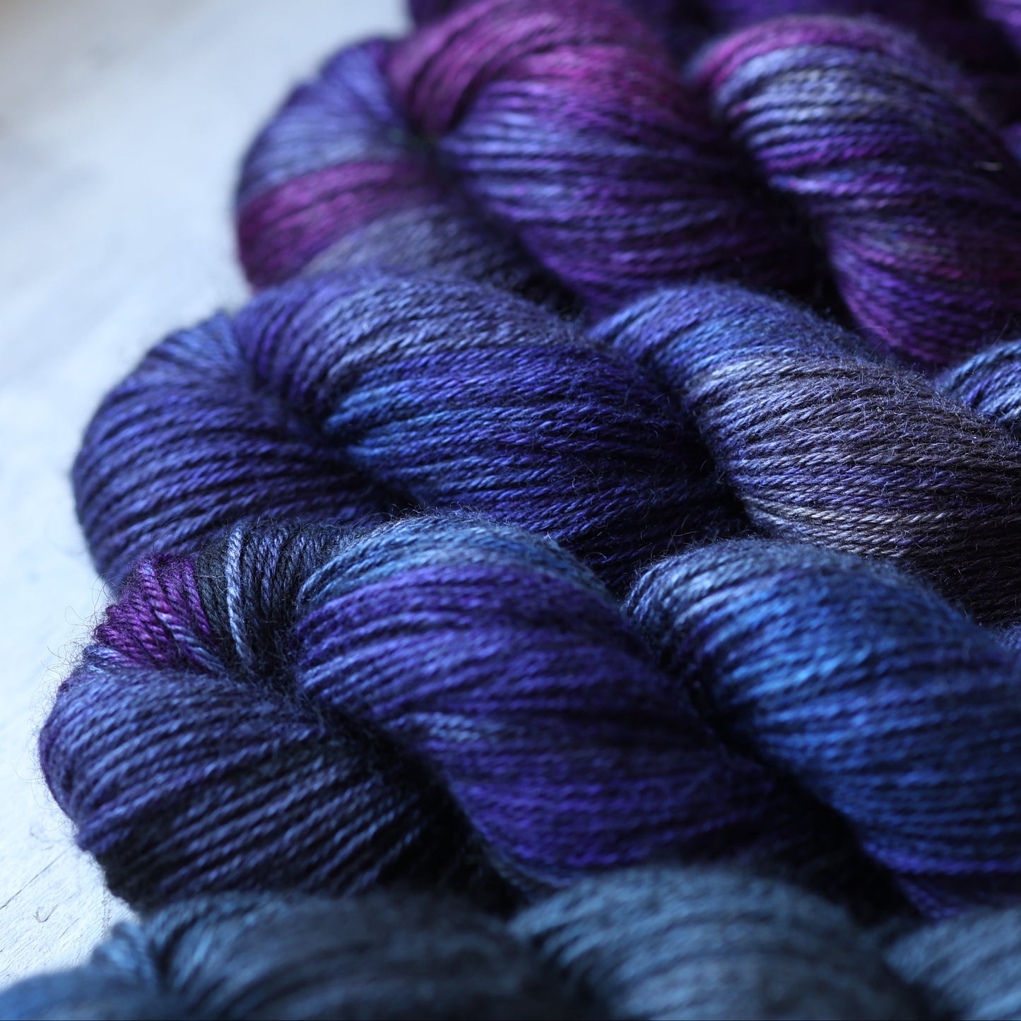 kit châle Vishuddha - Fade Ajna Charkra 4 écheveaux