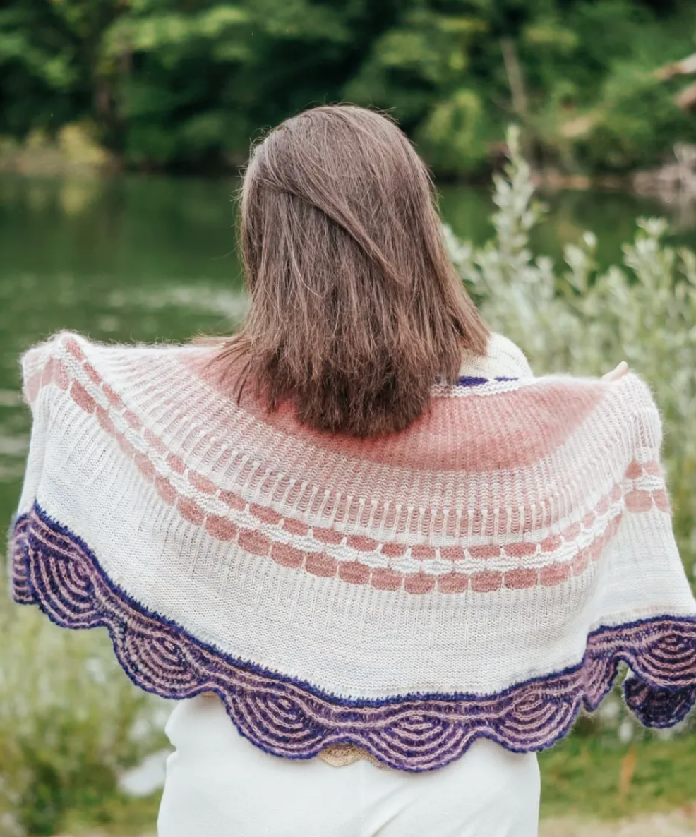 Telline Bay of Somme shawl kit - PRE-ORDER