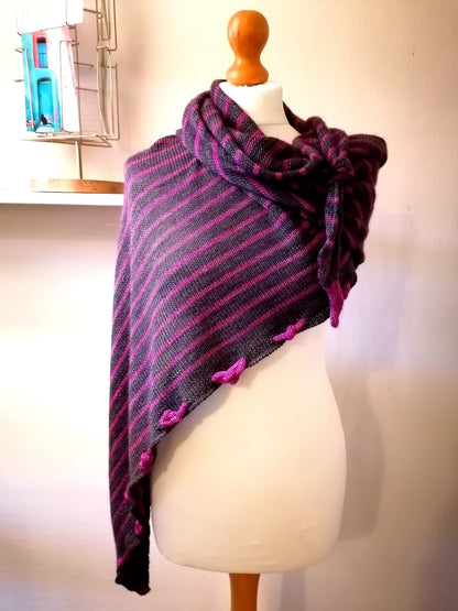 The TRINQUETTE shawl - Colore ta vie (Color your life)