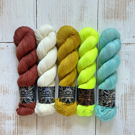 Kit châle Aranami - Jaune de Gaïa