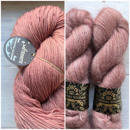 kit maxi écharpe Divineto - Blush