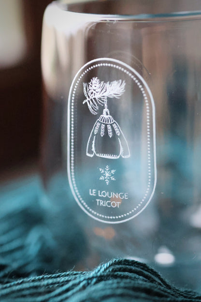 Tasse en verre double paroi - Ambiance de fêtes