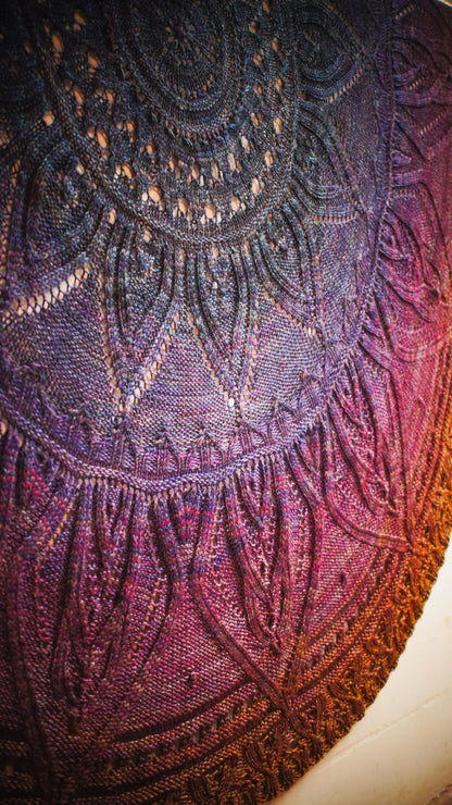 kit châle Vishuddha - Fade Ajna Charkra 4 écheveaux